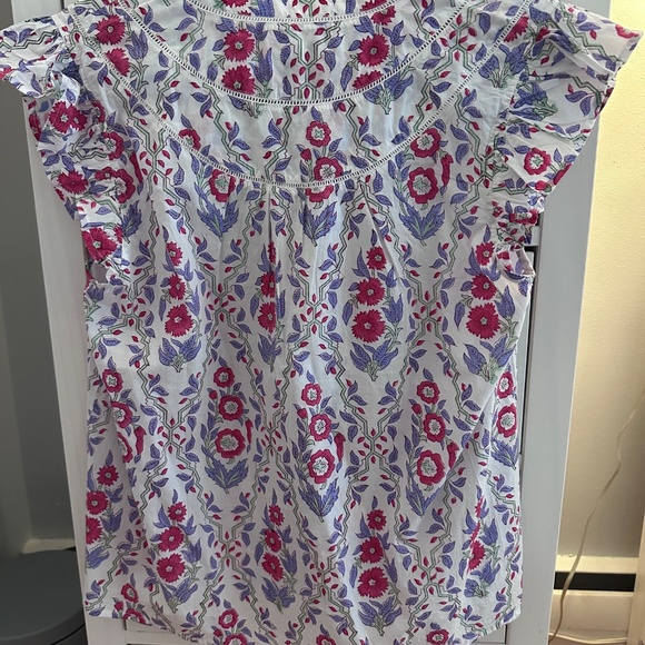 Roller Rabbit Floral Ruffle Top - Picture 2 of 4